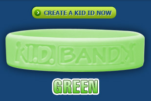 Kid ID Band Green