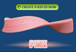 Kid ID Band Pink